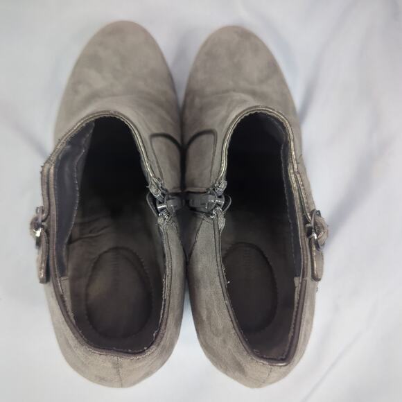 Solesensibility Karine Grey Memory Foam Heel Ankle Booties Womens Size 8.5 - Picture 6 of 8